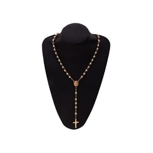 Beaded Rosary - Gold